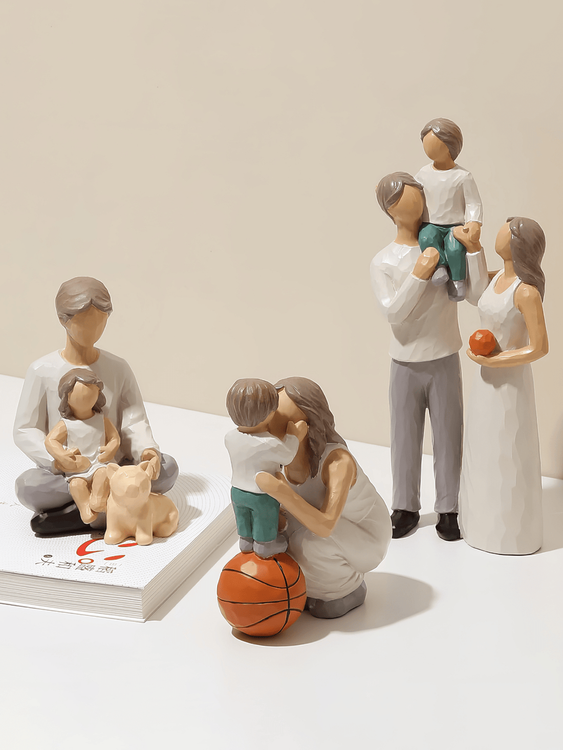 Add a touch of charm to your home or desk with our Charming Small Family Resin Statue. Crafted from durable resin, this decorative accent is the perfect addition to any space. Perfect for any art lover or interior enthusiast, it's sure to bring a sense of warmth and personality to your surroundings.