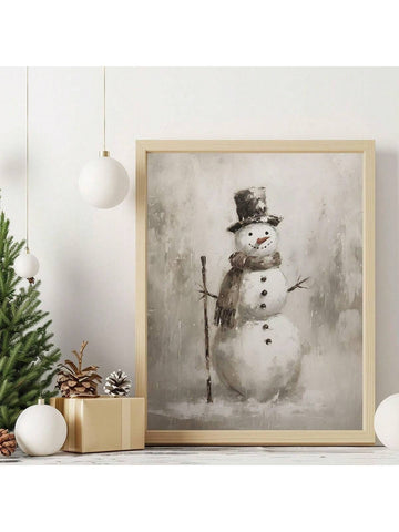 Bring winter magic to your walls with this delightful snowman canvas art print! Perfect for spreading holiday cheer throughout your home, this frameless design adds instant festive flair to any room. The charming snowman illustration captures the whimsy and warmth of the season, making it an ideal choice for Christmas decorating. Easy to hang and display, this cheerful piece transforms blank walls into conversation starters. Whether you're decking the halls or gifting a fellow holiday enthusiast, this playf