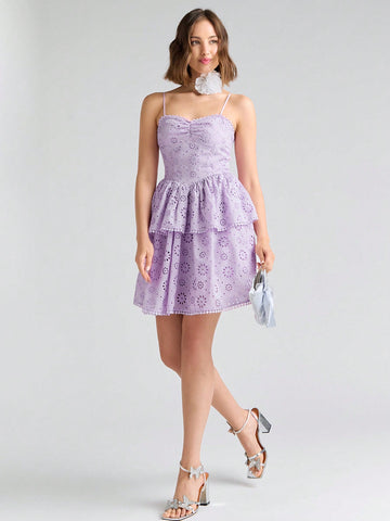 Say hello to your new summer crush - the Charming Summer Bliss dress! Made of a white jacquard fabric, this playful cami dress features a flirty ruffle hem that will have you twirling all season. With its charming design and lightweight fabric, it's the perfect dress for all of your summer adventures (and flirting, too)!