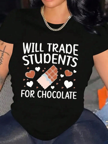 Show off your love for teaching and style with our Charming Teacher's Valentine's Day Tee. Made of soft, comfortable cotton, this short sleeve shirt is fun and trendy, perfect for expressing your personality in and out of the classroom. Give your students something to admire (besides your amazing teaching, of course)!