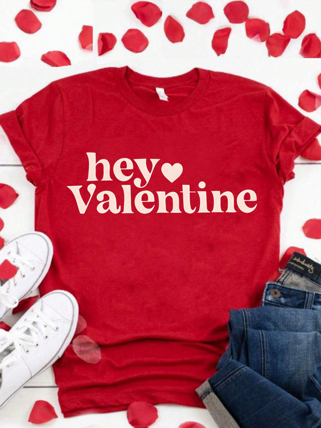 Looking for the perfect tee for Valentine's Day? Look no further! Our Charming Valentine's Day Printed Loose Fit Tee is not only stylish and comfortable, but also perfect for lovebirds. Show off your love in a fun and playful way with this quirky tee. (Get it? Lovebirds? 😉)
