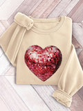Show off your love in style with our charming Valentine's Day sweatshirt. Perfect for lovebirds, this shirt will keep you warm and cozy while adding a touch of romance to your outfit. A must-have for any Valentine's Day celebration!