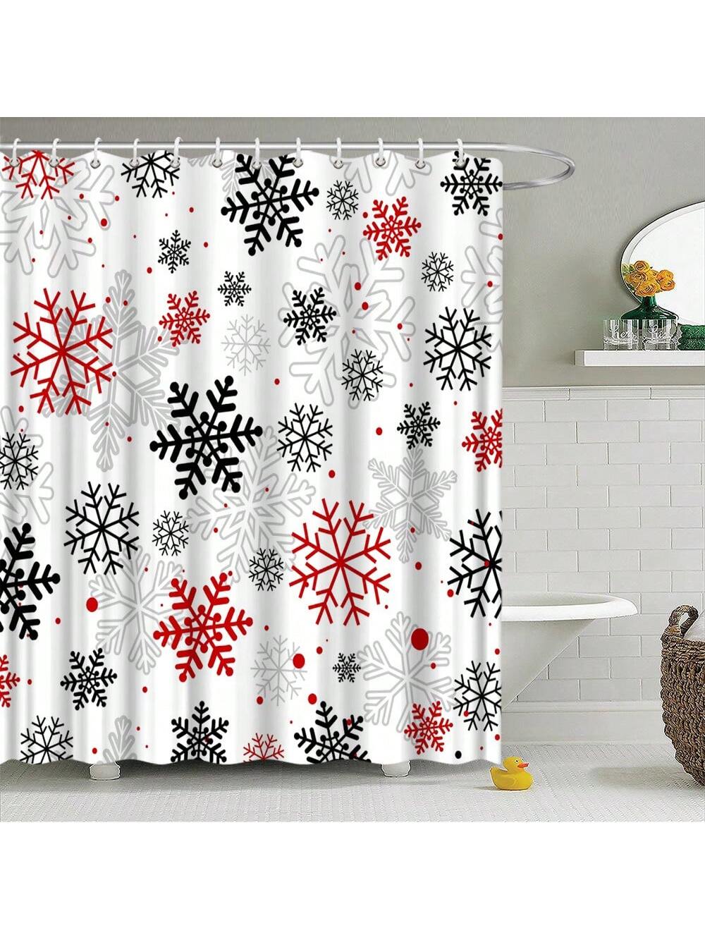 Transform your bathroom into a cozy winter wonderland with our Charming Snowflake Shower Curtain. Featuring whimsical cartoon snowflakes, it adds a playful touch to your space. This durable curtain will keep your bathroom retreat warm and inviting all season long. (Snow much fun for your daily shower!)