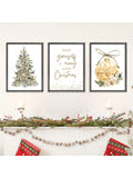 Adorn your home with the Charming Winter Wonderland set of three canvas prints. The festive paintings add a touch of holiday magic to any room. Each canvas depicts a serene winter scene, perfect for creating a cozy ambiance during the cold months. Bring warmth and charm to your home this holiday season.
