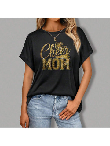 Show off your love for your cheer leading child with this stylish and comfortable cotton tee. Perfect for everyday wear and supporting your child at competitions. Go team!