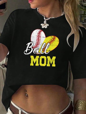 Score a home run of style and comfort with our Cheerful 'Ball Mom' Graphic Tee! Perfect for any spring or summer day, this tee will keep you looking and feeling cool. Show off your playful side while supporting your favorite player. (Yes, we mean your child.) Swing into fashion with this casual must-have!