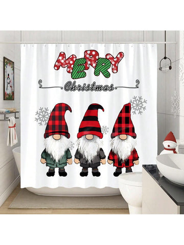 Transform your bathroom into a holiday wonderland with our Cheerful Christmas Shower Curtain! This festive decor features playful patterns and colors that will brighten up any space. Bring some holiday cheer to your daily routine with this quirky and fun addition to your bathroom. (Holiday happiness guaranteed!)