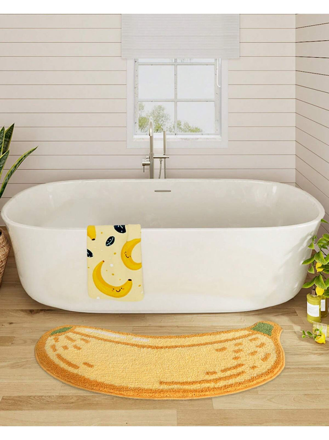 Experience a touch of cheer with our Cheerful Fruit Design Non-Slip Bath Mat. Designed with a stylish fruit motif, this rug adds a pop of color to your bathroom or bedroom. The non-slip feature keeps you safe and the absorbent material keeps your floor dry. Elevate your space with this functional and trendy addition.