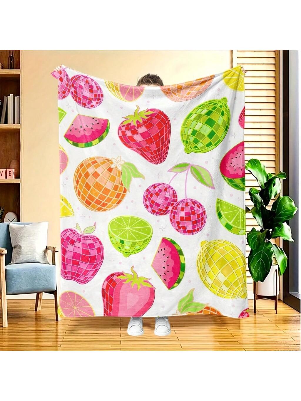 Wrap yourself in joy with this cheerful strawberry print lightweight throw blanket. Perfect for adding a pop of playful charm to any room, its breathable fabric keeps you cozy without overheating—ideal for all seasons. Whether draped over your couch or perfect for picnics, this Scandinavian-inspired design brings a fresh, fun vibe wherever it goes. Brighten your space and stay snug with a touch of fruity flair!