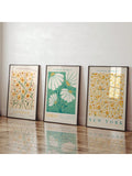 Brighten your space with this playful 3-piece floral artwork set featuring charming prints from Lisbon, New York, and London. Each piece adds a splash of color and a touch of whimsy, perfect for creating an aesthetic vibe in any room. Let these vibrant blooms bring a cheerful, worldly flair to your walls!