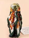 Elevate your style with this versatile 90cm printed scarf bandana, designed for the modern woman. Whether you're heading to the beach or stepping out for everyday adventures, this chic accessory effortlessly transitions from casual to sophisticated. The vibrant printed design adds personality to any outfit, while the generous size offers multiple styling options—wear it as a headwrap, neck scarf, or beach cover-up. Lightweight and easy to pack, it's the perfect companion for vacations and daily wear. 