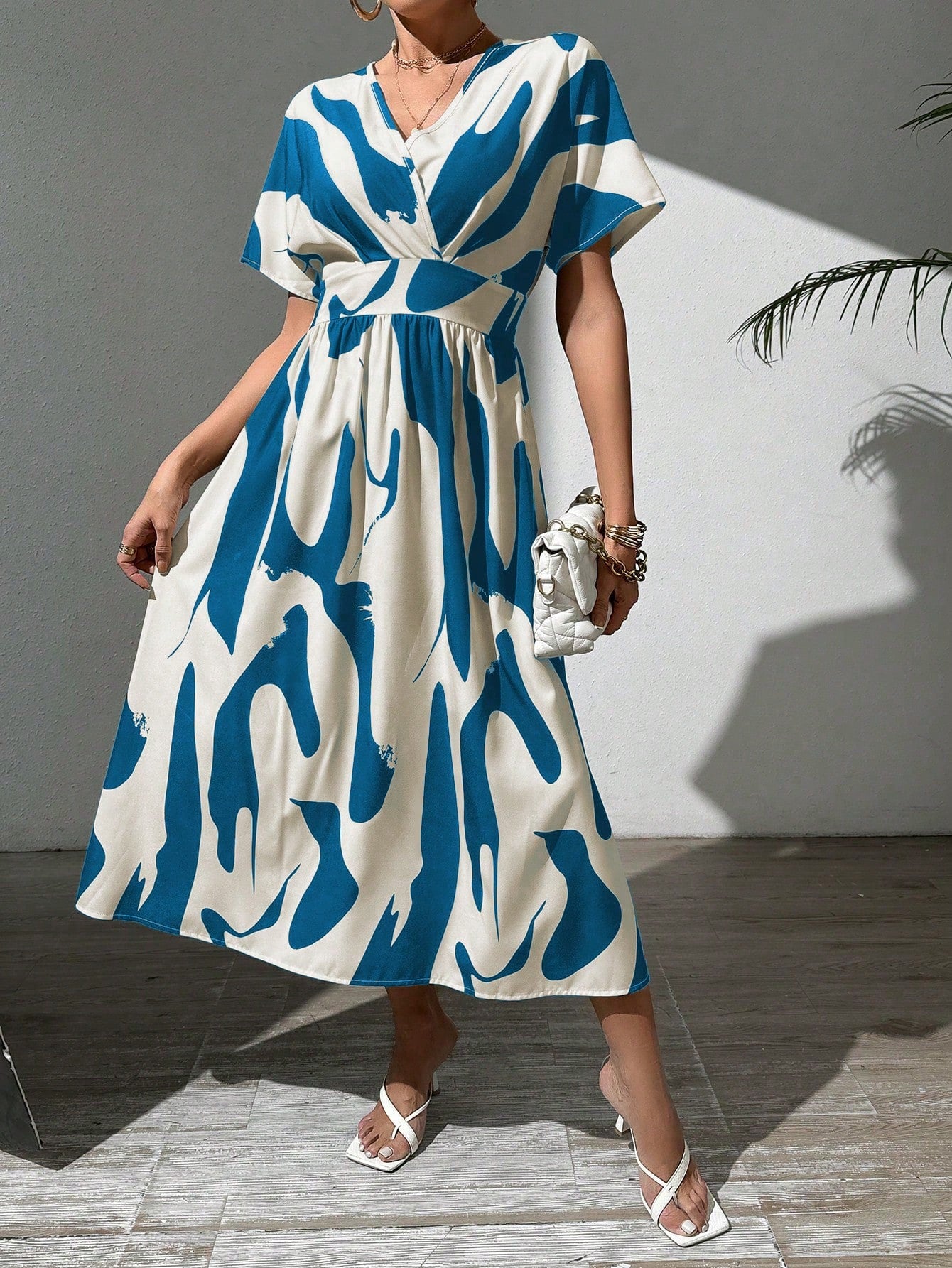 Get ready to slay in this Chic A-Line V-Neck Maxi Dress! Perfect for any occasion, from casual outings to holiday parties. This dress flatters your figure with its A-line silhouette and accentuates your neckline with its V-neck design. You'll be the fashion envy of all your friends!