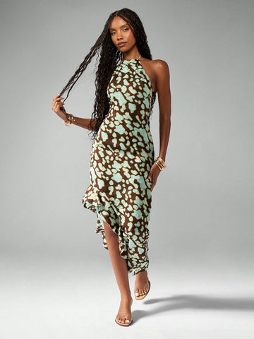 Turn heads this summer with our Chic Abstract Print Halter Neck Maxi Dress, perfect for vacations and beach weddings. Its vibrant abstract design and breezy halter neck create a playful vibe that dances with the ocean breeze. Lightweight and flowy, this dress keeps you cool while making every step feel like a celebration. Embrace effortless style that’s ready for sun-soaked memories and seaside romance.