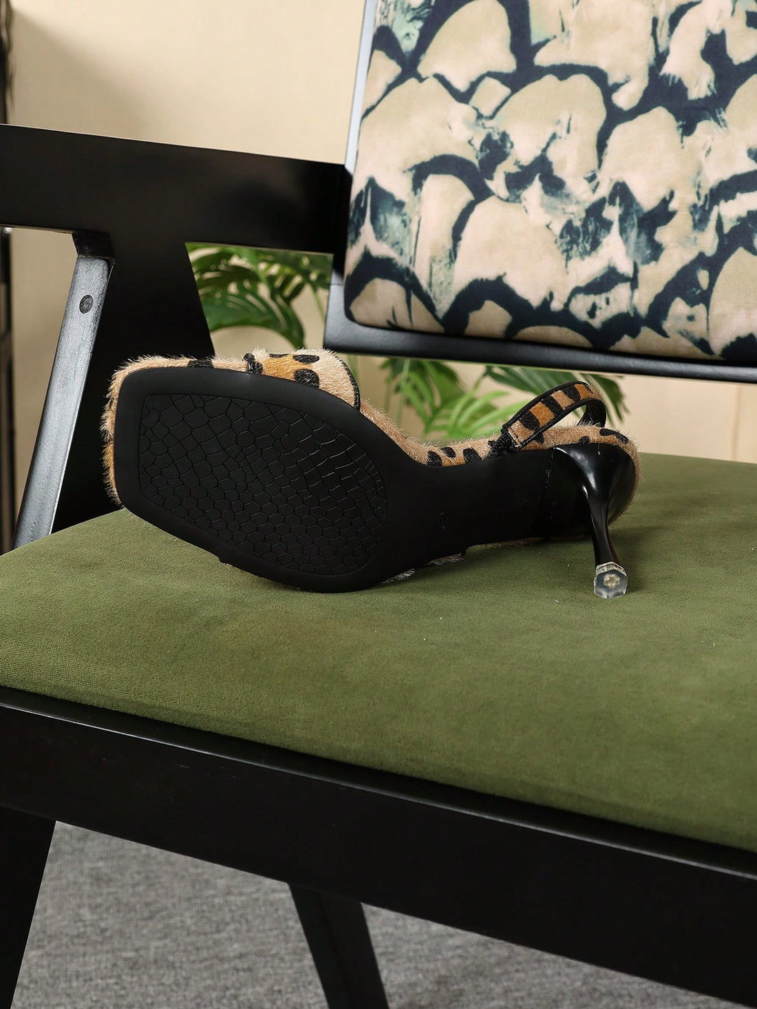 Step into style with these chic animal print high heel sandals featuring flexible straps for a comfortable fit. Perfect for adding a wild touch to your Christmas parties or elevating any outfit all year round, these sandals blend bold fashion with playful flair. Let your feet do the talking and turn heads wherever you go!