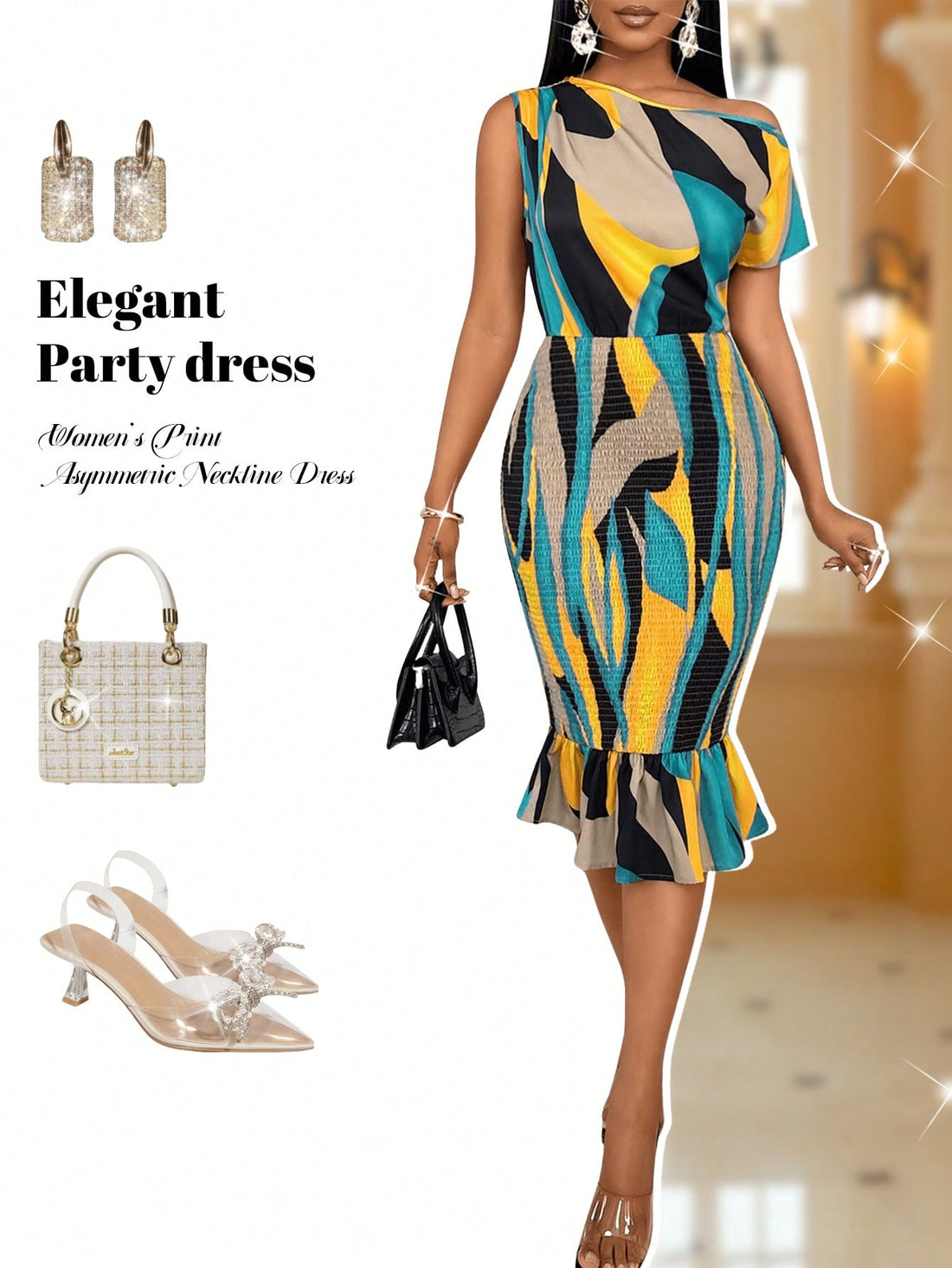 Unleash your inner fashionista with our Chic Asymmetric Neckline Midi Dress! Perfect for summer vacations, this dress exudes style and comfort. Its asymmetrical neckline adds an edgy flair while the midi length keeps you cool and trendy. Get ready to turn heads and make a statement!
