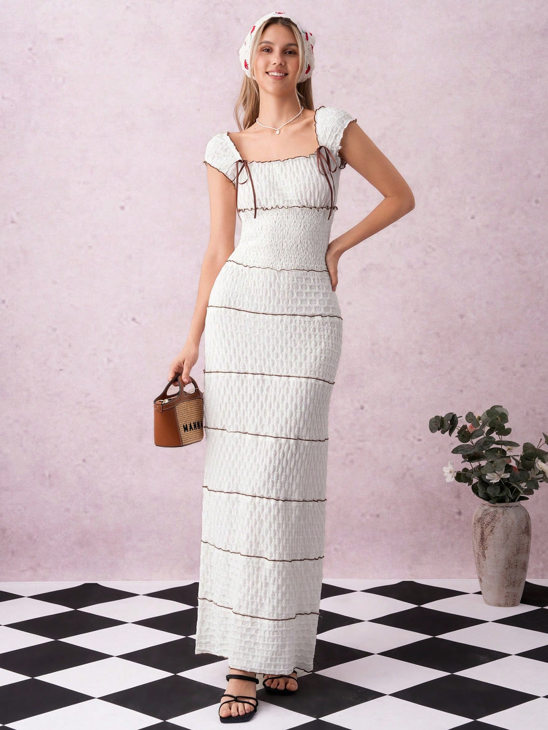 Step into any celebration with charm in this Chic Beige Smocking Stitch Butterfly Dress. Its delicate smocking and fluttery butterfly sleeves bring a whimsical touch perfect for Halloween, graduation, or back-to-school fun. Light and elegant, this dress moves with you, making every event feel effortlessly special.