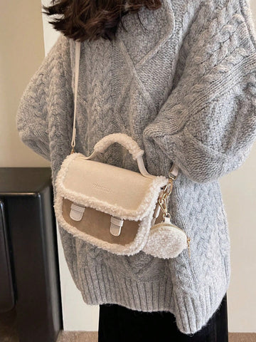 Step out in style with this Chic Beige Vintage Furry Mini Square Handbag—the perfect blend of retro charm and modern flair. Its soft, furry texture adds a cozy touch to any outfit while the compact square shape keeps your essentials neatly tucked inside. Lightweight and trendy, this purse is a fun way to embrace the latest fur accessory craze and add a playful vibe to your everyday look.