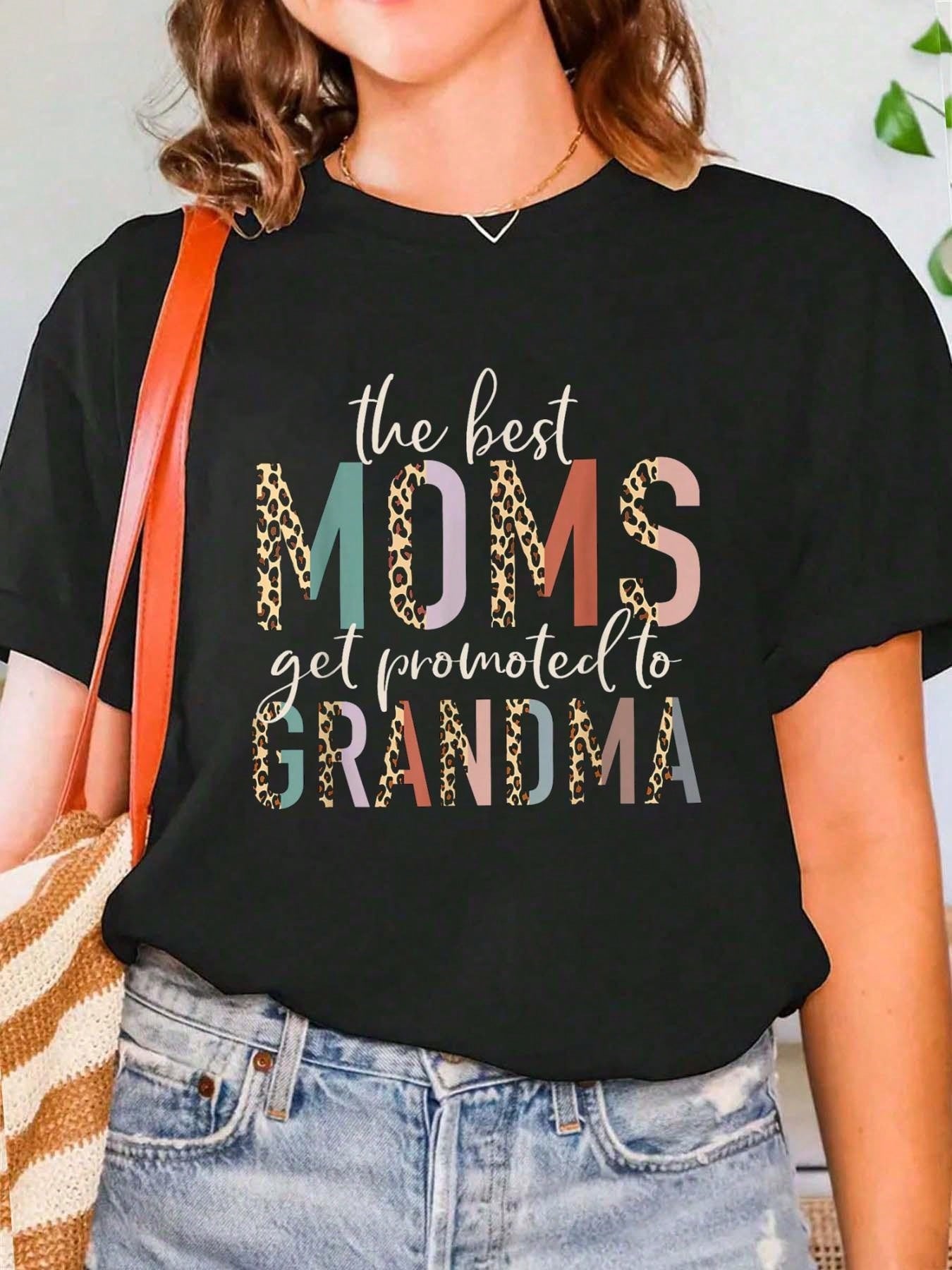 Celebrate the best moms turned grandmas with our chic tee! This stylish and comfortable shirt is the perfect Mother's Day gift. Show off your playful side with the fun phrase "Best Moms Get Promoted to Grandma." Give the gift of style and comfort to the special mom in your life!