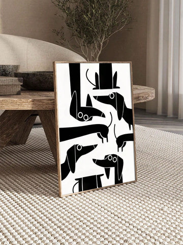 Add a touch of canine charm to your space with our Chic Black and White Dachshund Canvas Art Print! This stylish monochrome masterpiece brings wiener dog whimsy to any wall. Perfect for dachshund devotees and design enthusiasts alike, it's the paw-fect way to wag up your home or office decor without saying a single "woof."