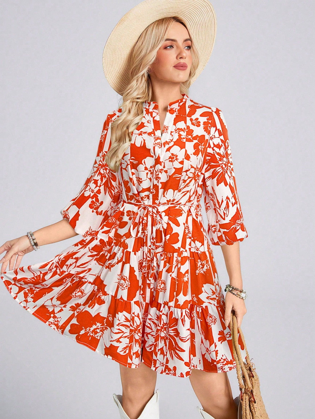 Elevate your style game with this flirty blue tiered dress! The button-down front adds a touch of classic charm, while the waist tie cinches your silhouette just right. From brunches to beach walks, this versatile number transitions effortlessly between occasions. Go ahead—twirl, dance, and make memories in this playful piece!