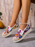 Step into summer with these Chic Bohemian Casual Sports Shoes for Women! Designed to keep your feet cool and comfy, their breathable fabric lets your toes dance freely all day long. Perfect for casual outings or light sports, these shoes blend playful style with effortless comfort, making every step a joyful adventure. Embrace the season with a splash of boho charm and sporty flair!