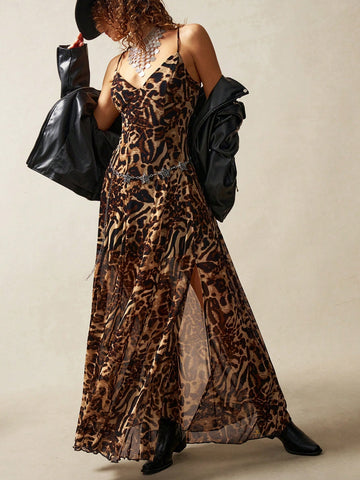 Step out in style with this Chic Boho Leopard Print Mesh Dress, designed for the trendsetter who loves a playful twist. Featuring split straps and a breezy mesh fabric, it blends bold animal print with effortless comfort. Perfect for turning heads at any casual outing or festival, this dress adds a fun, flirty vibe to your wardrobe. Embrace your wild side with a look that’s both daring and delightfully chic.