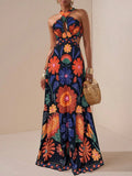 Embrace effortless elegance with this Chic Boho Summer Dress, designed to bring a fresh and feminine touch to your warm-weather wardrobe. Featuring a stylish cross halter neckline, a flattering exposed waist, and a flowy silhouette, this dress creates the perfect balance of bohemian charm and modern sophistication.