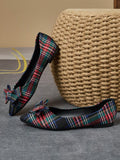 Step into spring with these chic and stylish bow-knot plaid loafers! Featuring a pointed toe and versatile design, these flats are perfect for any outfit. Whether you're looking to add a touch of style or simply want a comfortable and fashionable shoe, these loafers have got you covered.