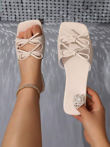 Step out in style with these Chic Bowknot Casual Sandals, perfect for beach days, parties, and outdoor fun. Their lightweight design keeps your feet comfy all day, while the non-slip sole ensures steady steps on any surface. The warm coffee brown shade adds a touch of charm to every outfit, making these sandals your go-to for playful adventures.