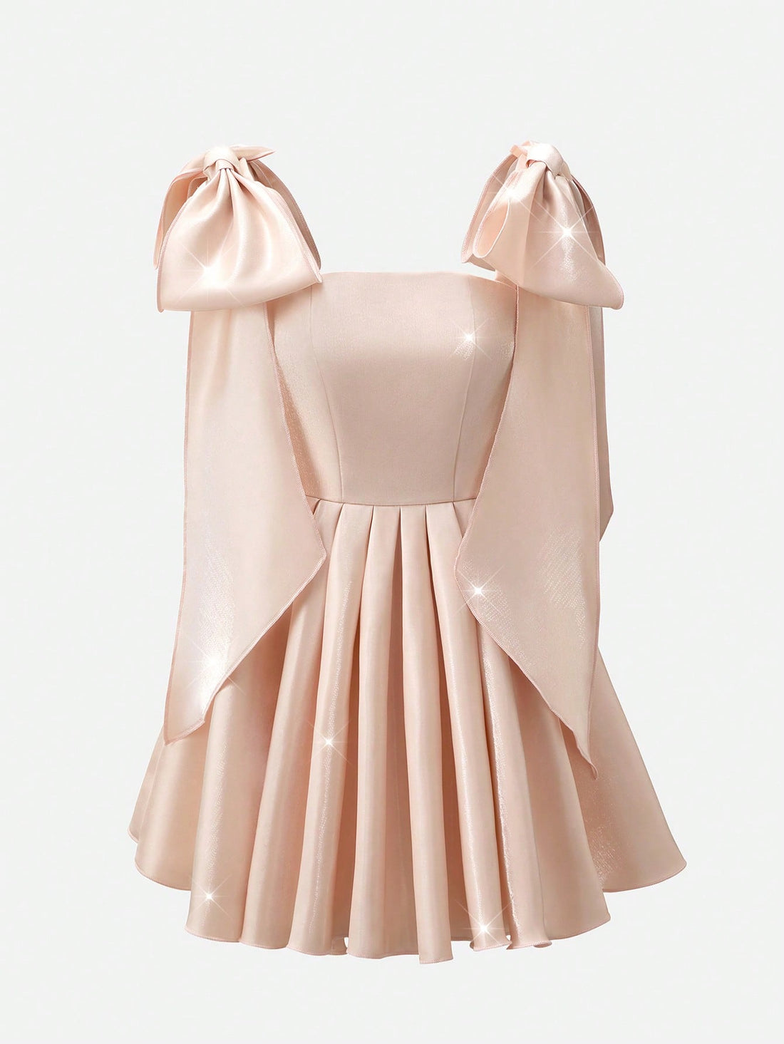 Turn heads at your next celebration in this charming mini dress featuring a statement bowknot detail and voluminous puff skirt. The playful silhouette combines feminine elegance with modern flair, creating an effortlessly chic look that transitions from cocktail hour to dancing the night away. Perfect for parties, date nights, or any occasion calling for a touch of whimsy and style.