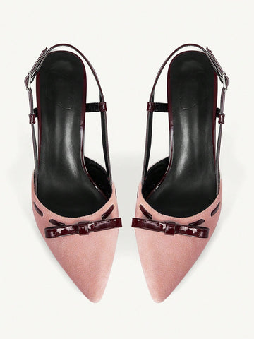 Elevate your holiday wardrobe with these sophisticated brown cherry stiletto heels, designed for the modern woman who demands both style and confidence. Featuring a sleek pointed toe and backless silhouette, these pumps deliver timeless elegance with contemporary flair. The stiletto heel provides a flattering lift while maintaining comfort for extended wear. Perfect for festive gatherings, evening events, or any occasion calling for refined glamour. The rich brown cherry tone pairs effortlessly with cocktai