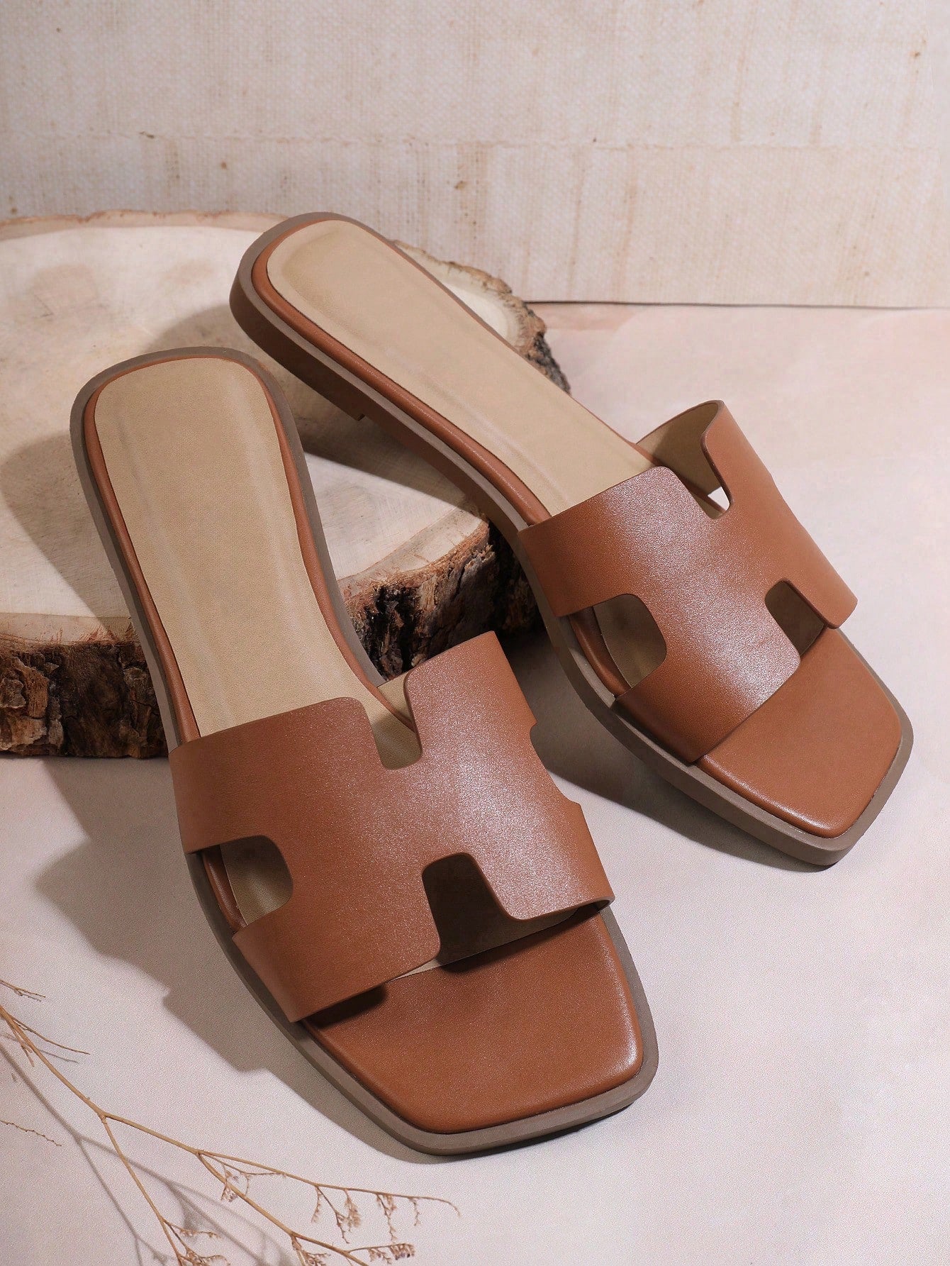 Step into effortless style with our Chic Brown PU Leather H-Shaped Flat Sandals. These trendy and casual sandals are perfect for your summer wardrobe. Made with high-quality PU leather, they provide both comfort and durability. Elevate any outfit with these versatile and chic sandals!