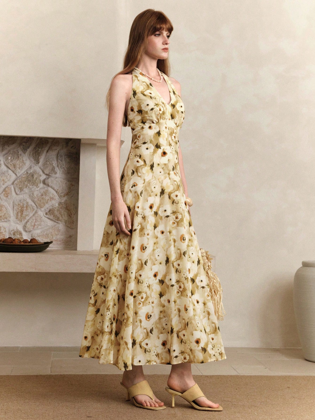 Step into sunshine with this Chic Butter Yellow Floral Maxi Dress. Featuring a deep V-neck and a daring backless design, it’s perfect for turning heads on vacation or any sunny day out. The flowing maxi length and vibrant floral pattern bring a playful, breezy vibe that keeps you comfortable and stylish from beach strolls to evening cocktails. Embrace effortless charm and let your summer adventures begin!