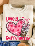 Get cozy in style with our Chic Caffeine Crew Neck Sweatshirt, perfect for Valentine's Day. This sweatshirt offers ultimate comfort for coffee lovers, making it the perfect gift for your special someone. Show off your love for caffeine with this casual and chic sweatshirt.