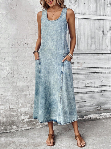 Elevate your vacation style effortlessly with our Chic & Casual Denim Dress. Constructed with high-quality denim, this dress offers a chic and casual look that is perfect for any vacation setting. Don't sacrifice style for comfort - our dress offers both. Perfect for any fashion-forward traveler.