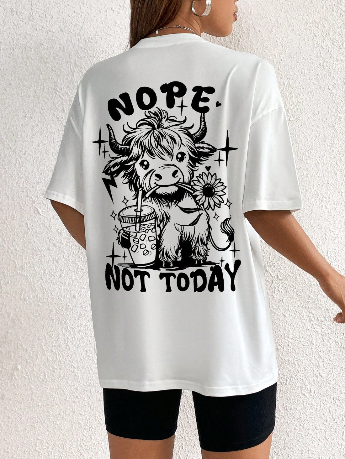 Upgrade your casual wardrobe with our Chic Casual Vibes: Cow Letter Printed Short Sleeve T-Shirt. Made with high-quality materials, this stylish shirt will add a touch of personality to any outfit. Perfect for any occasion, its unique cow letter print is sure to make a statement.