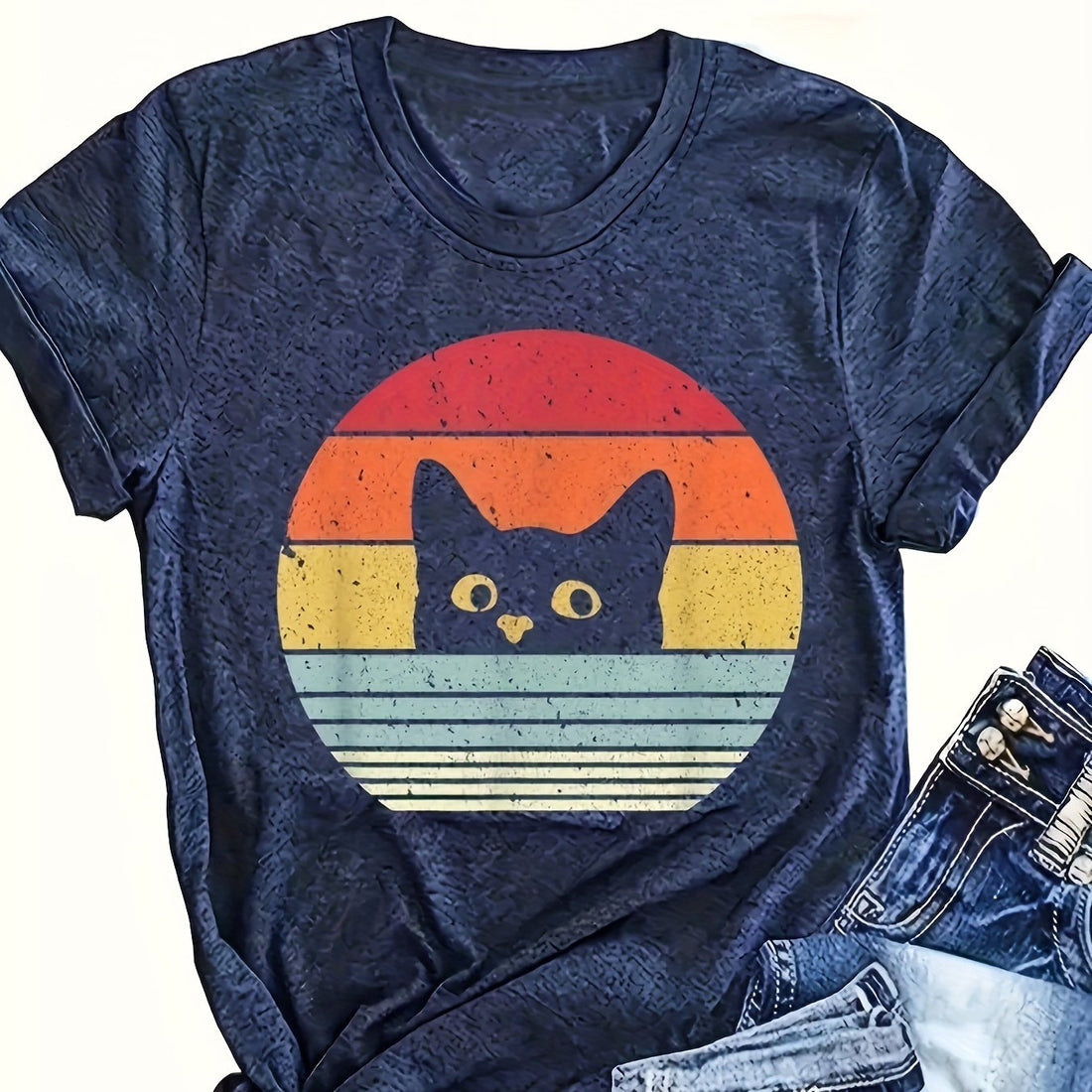 This Chic Casual Women's Short Sleeve Neck T-Shirt is designed for effortless style and comfort for everyday wear. Made with quality materials, this shirt is perfect for any casual occasion. Update your wardrobe with this versatile and chic t-shirt that will elevate your everyday look.