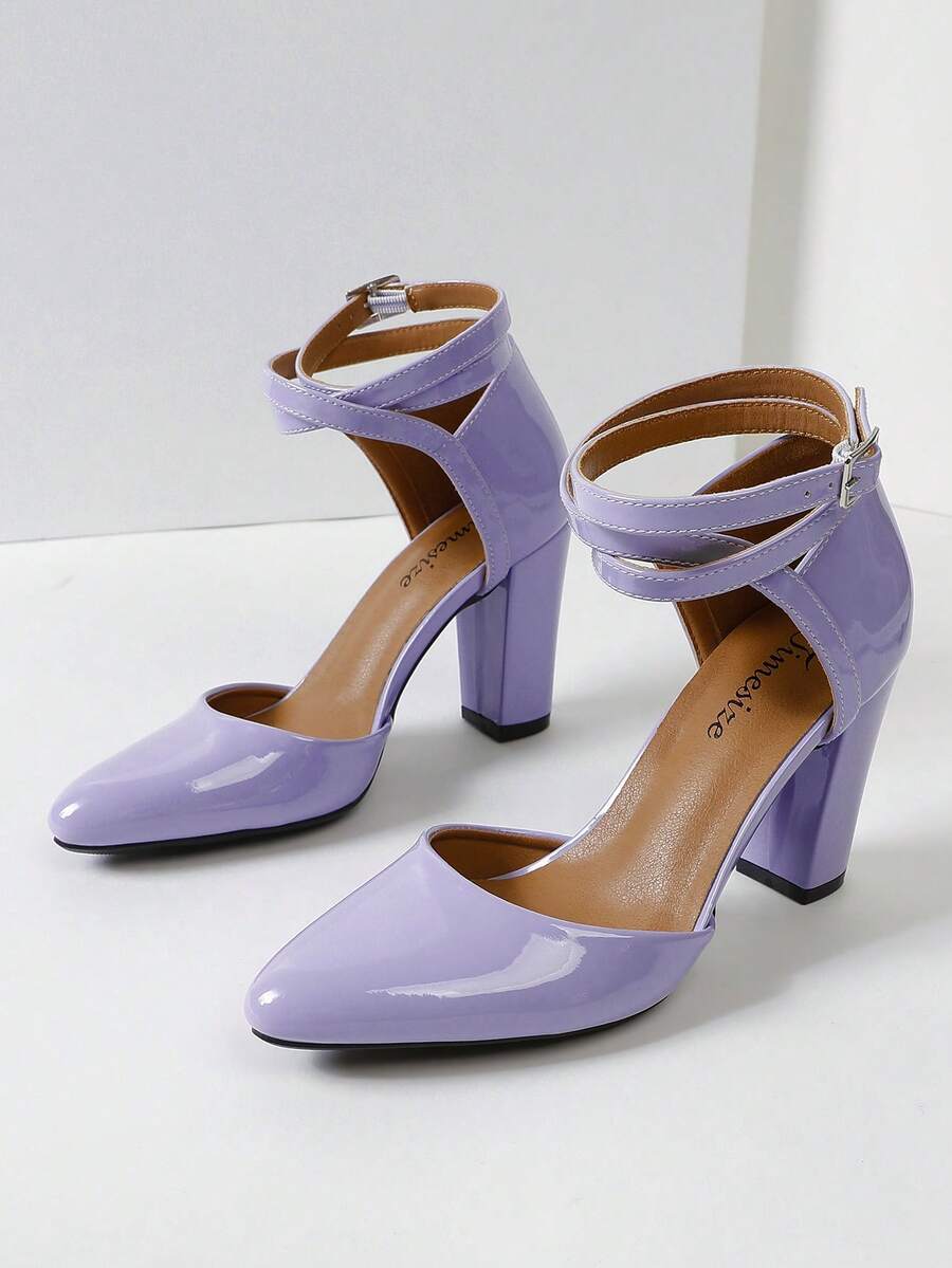 Elevate your formal wardrobe with these stunning champagne Mary Jane high heels. Featuring a classic buckle strap and pointed toe silhouette, these court pumps deliver timeless elegance for weddings, galas, and special occasions. Crafted from premium PU leather with a comfortable chunky heel, they offer the perfect balance of style and wearability. The true-to-size fit ensures a secure, flattering look all day long. Whether you're dressing up for a celebration or adding sophistication to business casual att