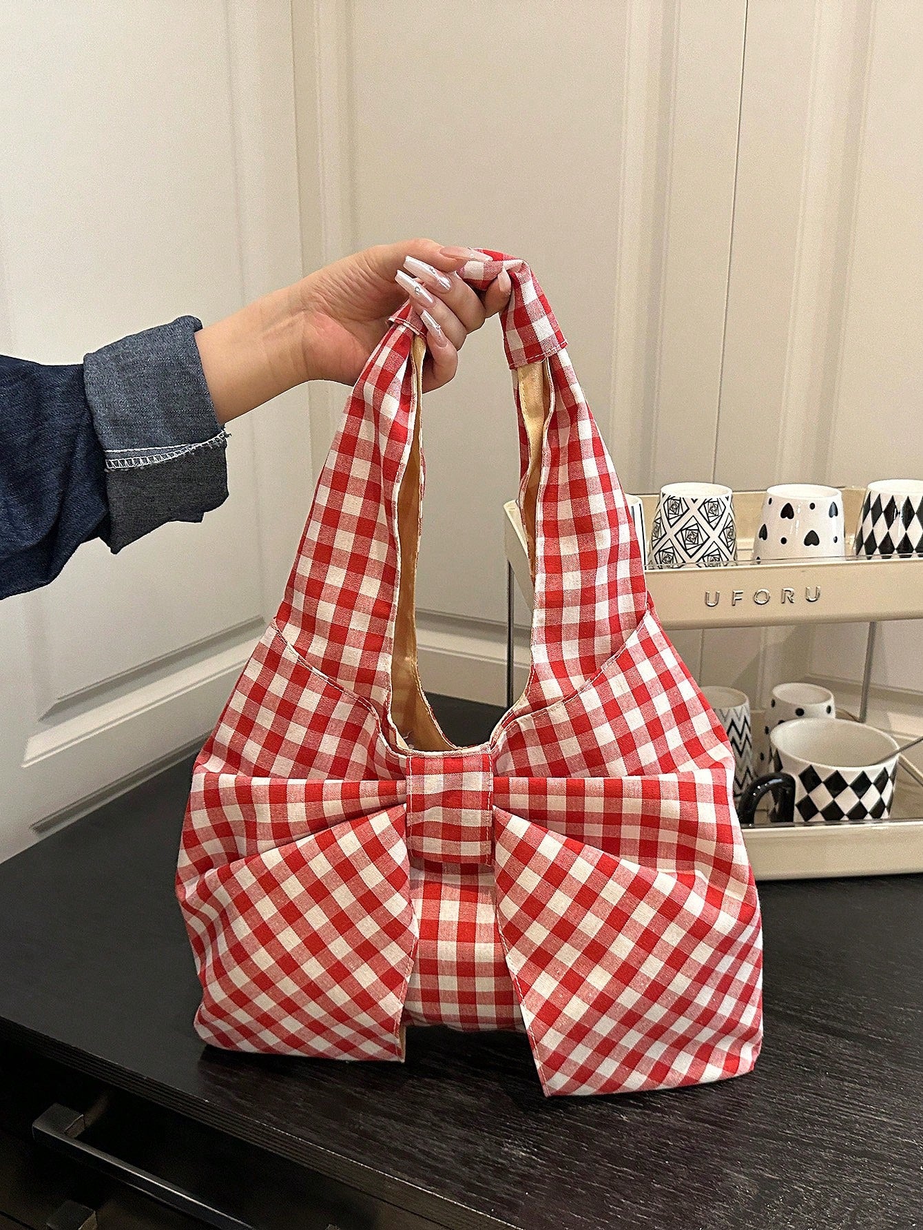 Step out in style with this Chic Checkered Bow Shoulder Bag, perfect for your next adventure or everyday hustle. Its bold checkered pattern and playful bow detail add a flirty twist to your look, while the roomy interior keeps all your essentials close—whether you're commuting, traveling, or just out and about. Lightweight and versatile, this bag is your new go-to for effortless charm and practical fun!