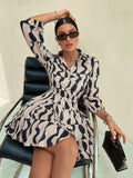 Step out in style with the Chic Clasi Allover Print Lantern Sleeve Belted Shirt Dress! Featuring playful lantern sleeves and a flattering belt, this dress adds a fun twist to your everyday wardrobe. Its allover print brings a lively vibe, making it perfect for turning heads wherever you go. Comfortable and chic, it’s your new go-to for effortless, stylish days.