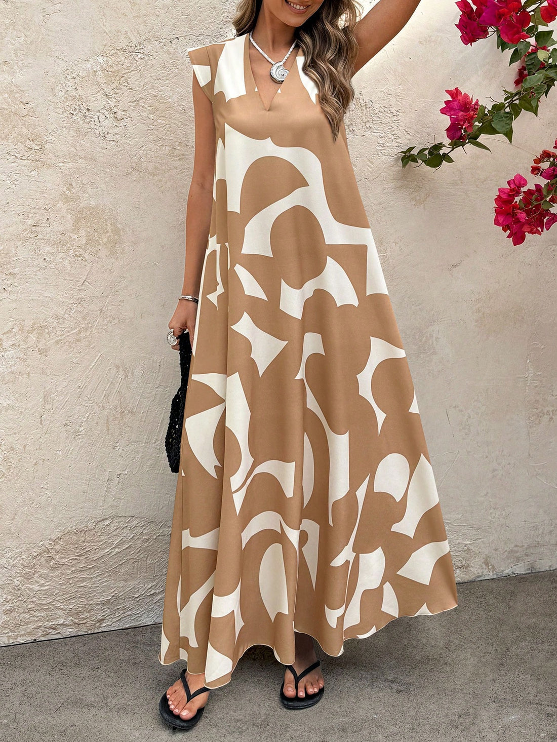 Get ready to turn heads this summer with our Chic Clasi Women's Graffiti Print Short Sleeve Dress! Featuring a unique graffiti print and trendy short sleeves, this dress is perfect for making a statement and staying cool. Upgrade your wardrobe with this must-have summer style!