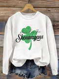 This sweatshirt is anything but ordinary! With its chic clover letter design, you'll effortlessly add style to your autumn wardrobe. Comfortable and casual, it's the perfect choice for cool fall days. Embrace the season with this unique and playful sweatshirt.