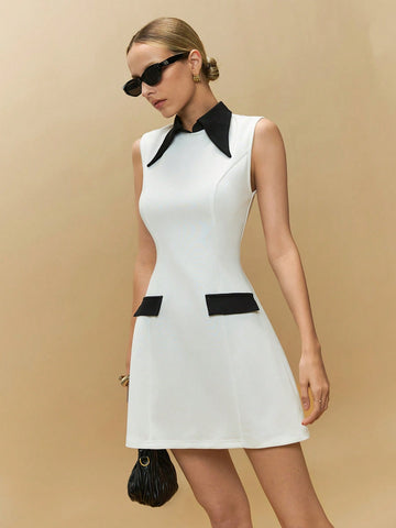 Get ready to turn heads at weddings and special occasions with our Chic Color Block Mini Dress! This elegant sleeveless design features stunning color blocking that will make you stand out from the crowd. Perfectly stylish for any event, you'll feel like the life of the party in this must-have dress!