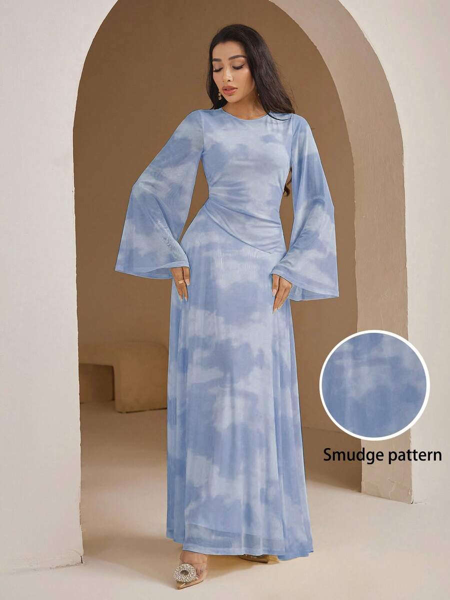 Elevate your wardrobe with this stunning color-blocked dress that effortlessly blends style and comfort. The dramatic flare sleeves add a touch of flair while the cinched waist creates a flattering silhouette that celebrates your curves. Perfect for brunch dates, office outings, or weekend adventures, this piece transitions seamlessly from day to night. The bold color blocking makes a statement without trying too hard—because looking fabulous should always feel fun and easy.