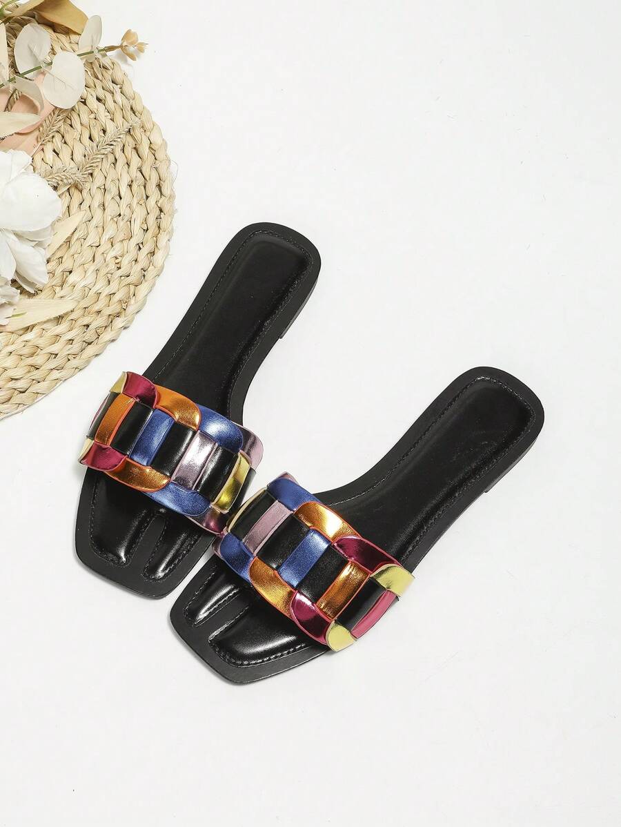Step into fun with these Chic Colorblock Slide Sandals for Women! Featuring a bold single band and a flat sole, they’re perfect for breezy days and casual outings. Easy to slip on and off, these sandals add a pop of color and a playful vibe to any outfit. Comfortable and stylish, they’re your new go-to for effortless cool.