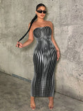Unleash the vibrant, stylish, and confident woman in you with our Chic & Colorful Striped Tube Bodycon Dress! Perfect for birthdays, date nights, and special occasions, this dress will make you stand out with its chic stripes and flattering bodycon fit. Be ready to turn heads and make a statement!
