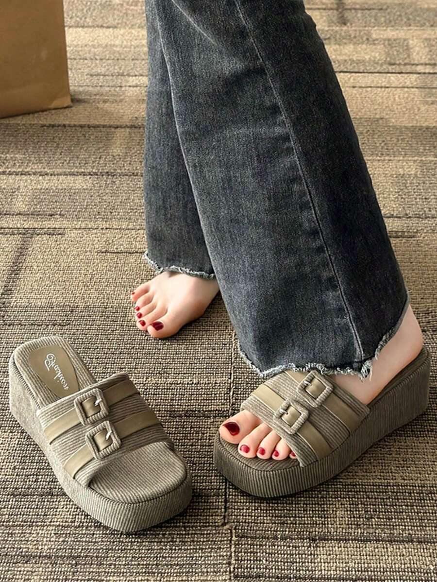 Step into effortless style with these chic black wedge sandals designed just for you. Their thick bottoms add a trendy twist while keeping every step comfy and supported. Perfect for casual outings or dressing up your favorite summer look, these wedges bring playful flair without sacrificing ease. Get ready to turn heads and feel fantastic wherever you go!