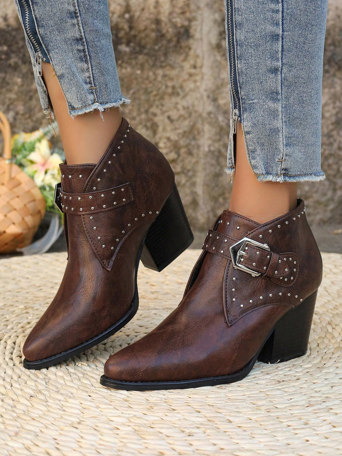 Stay warm and stylish in the Chic Comfort ankle boot. The fuzzy-lined interior provides cozy comfort while the thick sole and high heel offer support and elevation. The Chelsea style adds a touch of sophistication to any outfit. Perfect for those looking for both fashion and function.