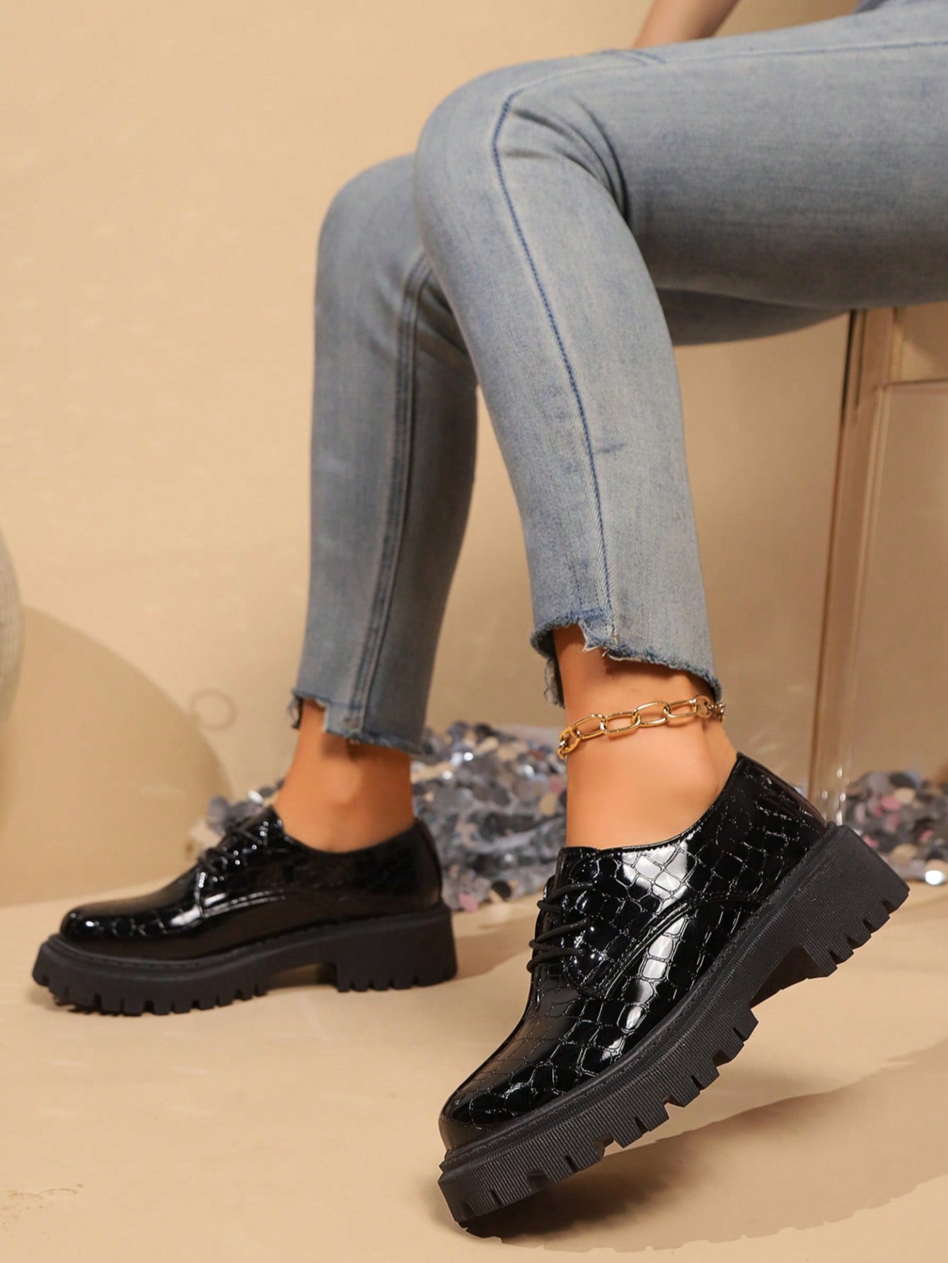 Get fashion-ready for spring with Chic Comfort's Women's Thick Sole Oxford Shoes! Made with breathable leather, you can enjoy all-day comfort while staying stylish. Perfect for any casual or dressy occasion, these oxfords will elevate any outfit. Don't sacrifice comfort for fashion - with Chic Comfort, you can have both.