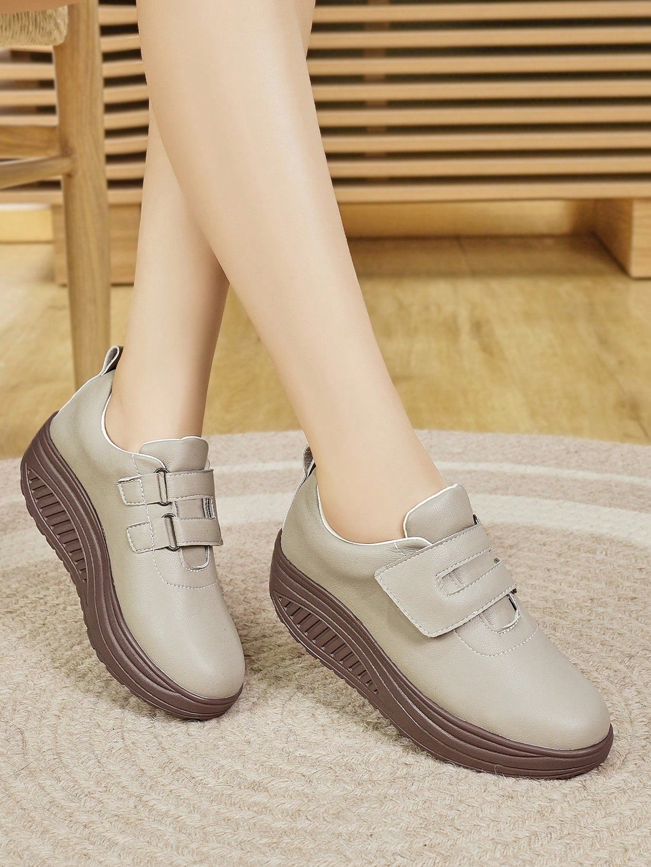 Elevate your style with Chic Comfort: Women's Versatile Platform Wedge Heel Casual Shoes. These shoes offer a perfect combination of fashion and comfort. With a versatile platform and trendy wedge heel, you'll step into every occasion with confidence. Say goodbye to sacrificing style for comfort - Chic Comfort has got you covered!